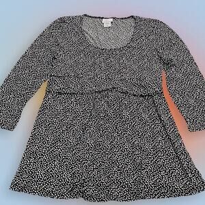 OH BABY by MOTHERHOOD Women’s Medium Maternity Black Top